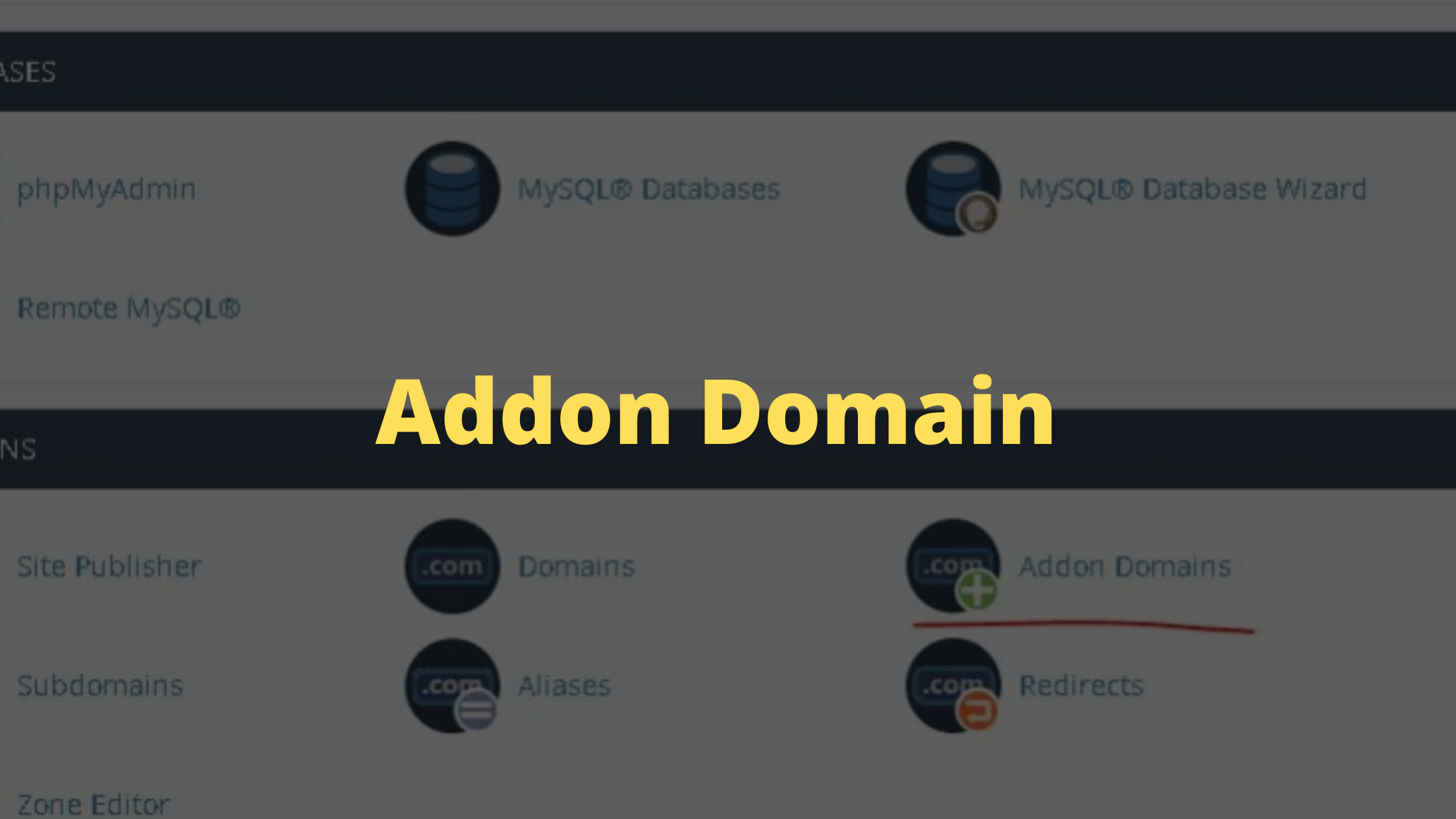 How to create an Addon Domain?