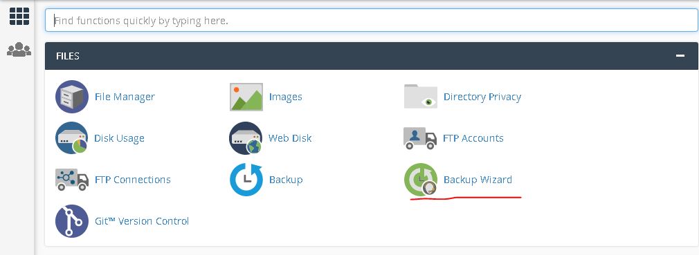 backup website from cPanel