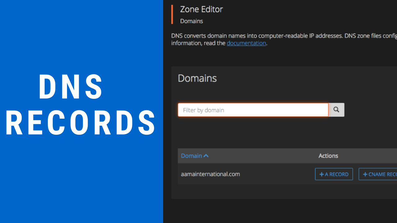 How to add DNS Zone in cPanel ?