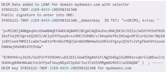 zimbra DKIM