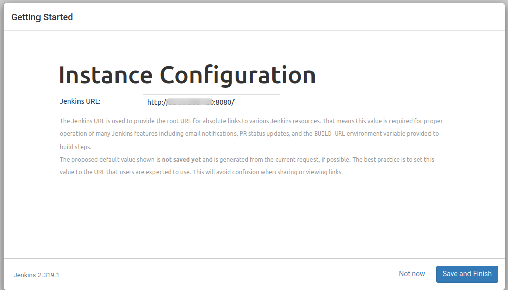 jenkins instance configuration