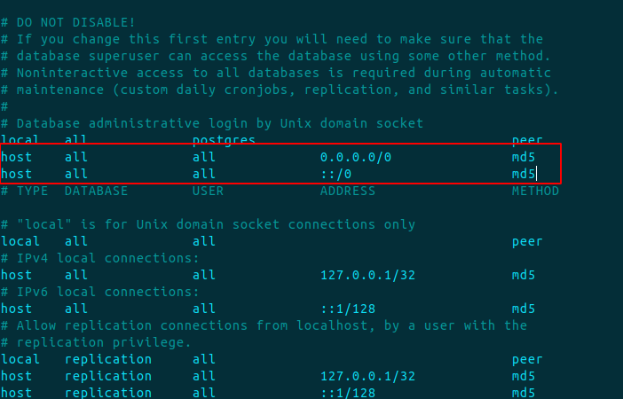 pg_hba conf postgres